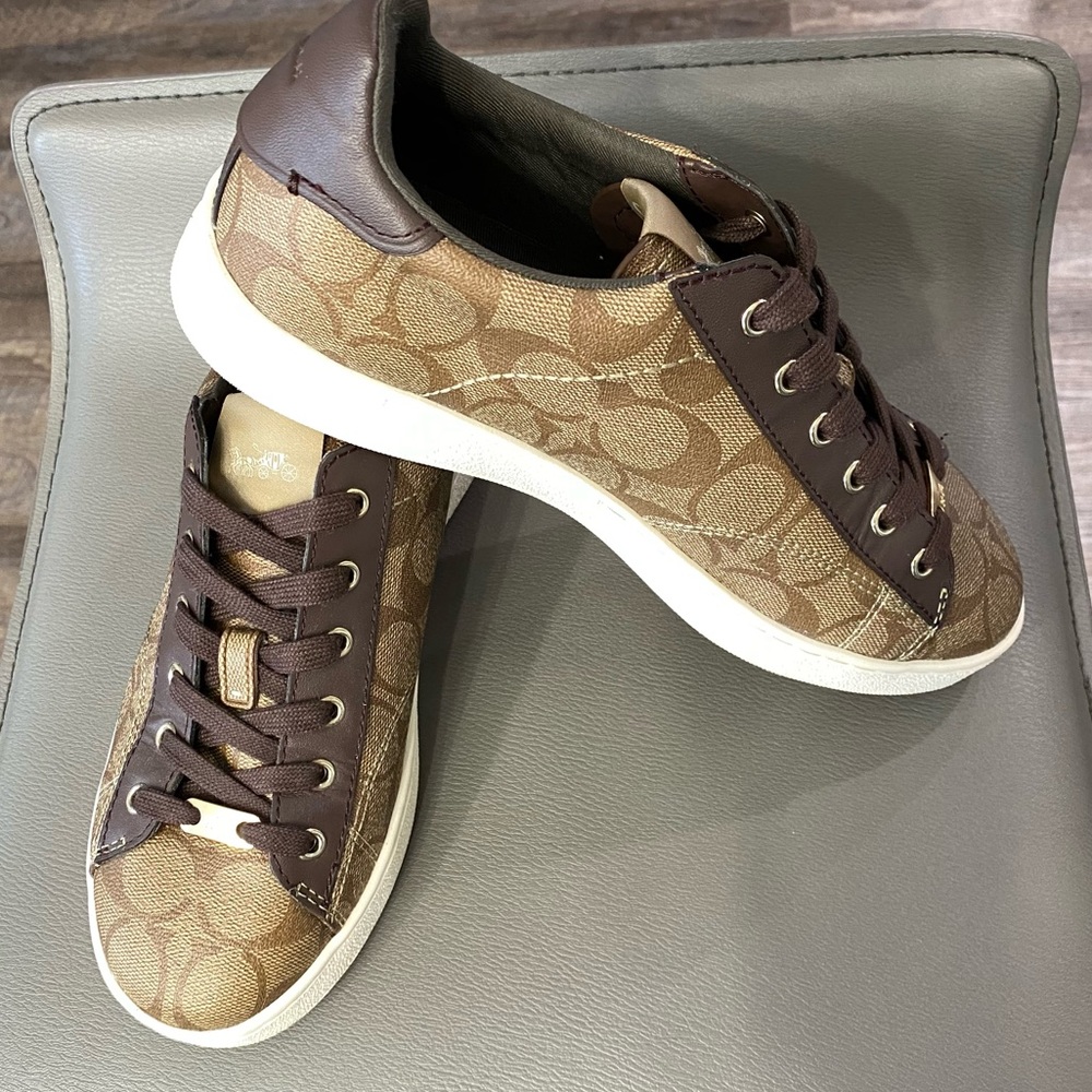COACH C126 Signature PVC Low Top Sneakers